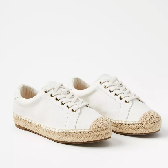LOFT Shoes - LOFT Cream & Tan Espadrille Style  Sneakers